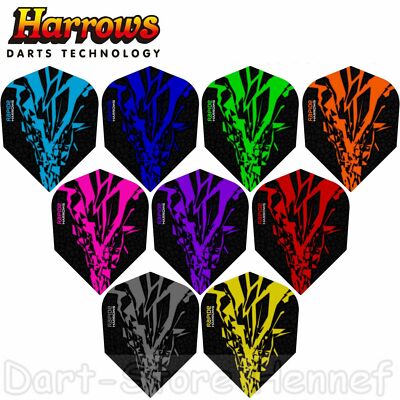 6 Dart Flights Harrows RAPIDE X - Farbe wählbar