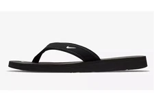 Women's Nike Celso Girl Thong Flip Flop Sandal Black/White 314870 011