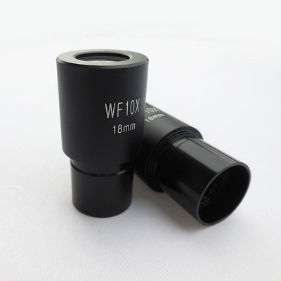 2pcs 10X/18mm Widefiled Eyepiece for Biological Microscope 23.2mm Mount