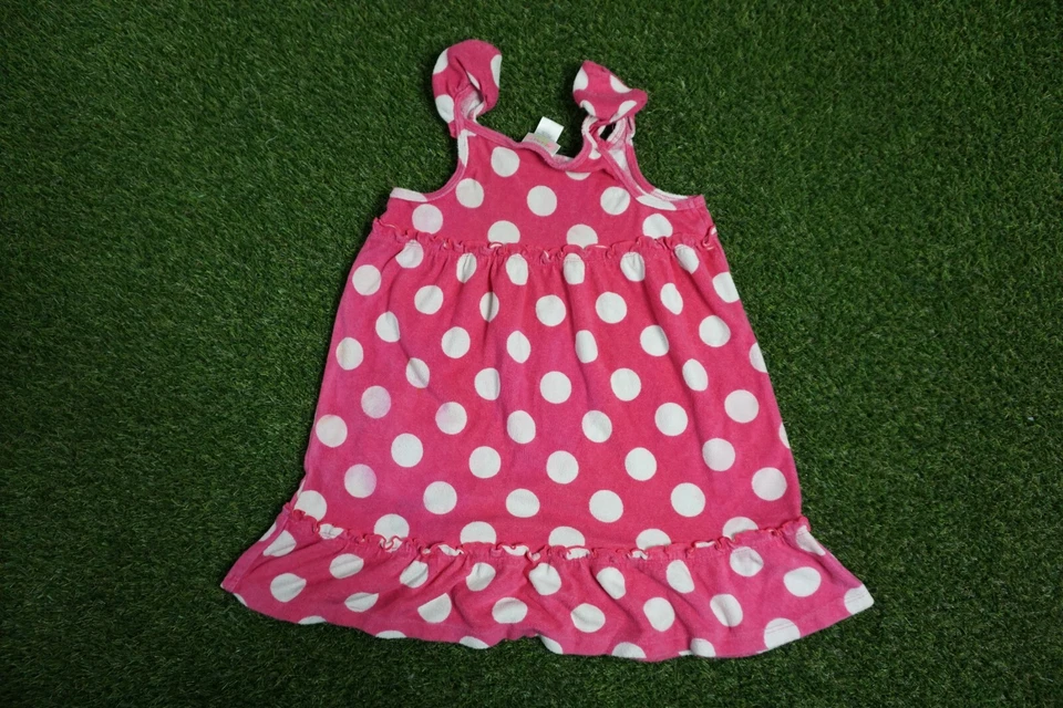 Vestido St.Eve Niña Natación Playa Cubrir Talla 7 Rosa Blanco Lunares Foto 2 de 4