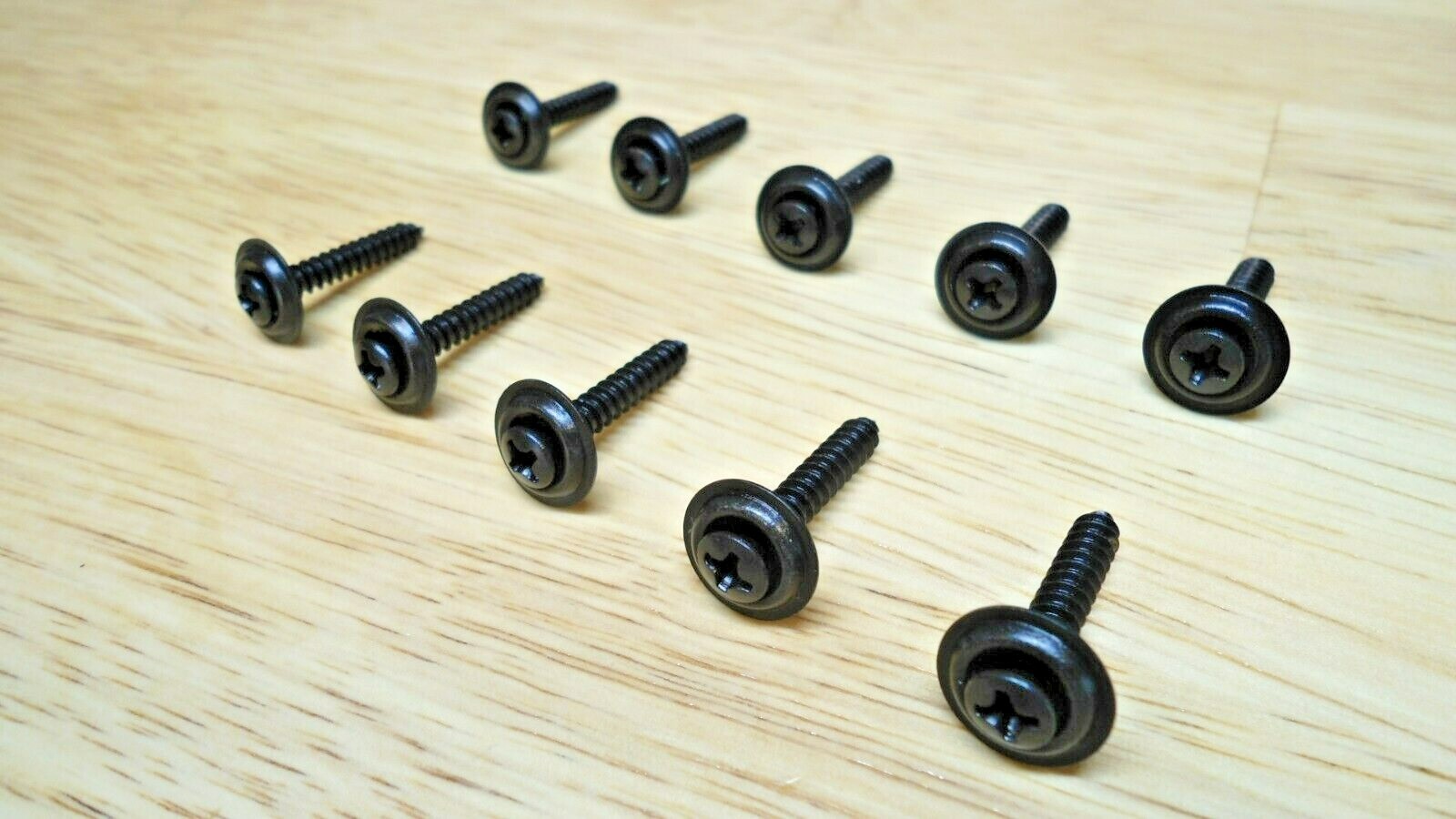 10 BLACK DOOR PANEL SCREWS! FOR FORD TRUCKS F150 F250 F350 BRONCO F150