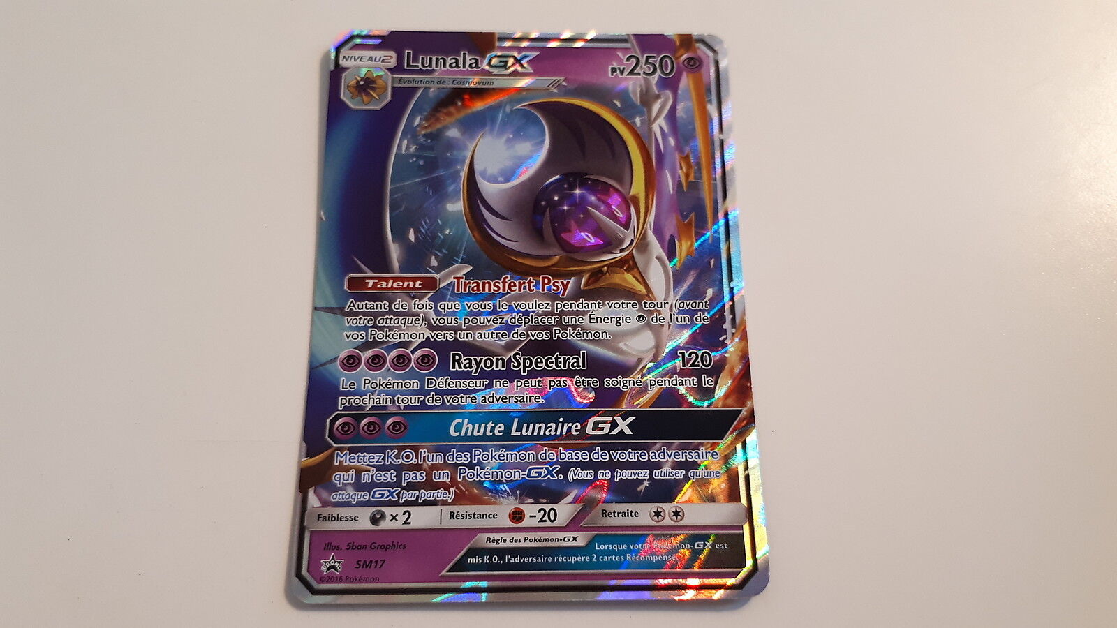 Mavin  Carte Pokémon Lunala GX SM17 - Ultra Rare - FR - Neuve holo