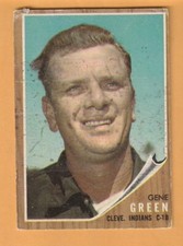 Gene Green Cleveland Indians 1962 Topps #78 9E