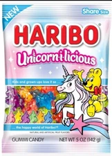 3 Pack-Haribo•Unicorn-i-licious Gummi Candy 5 oz. 