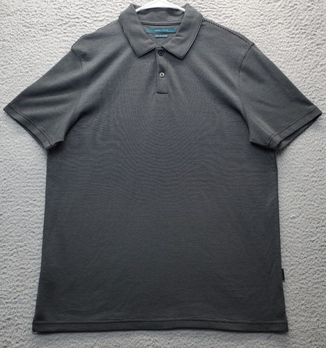 Perry Ellis Polo Shirt Mens Multi Striped Luxury Pima Cotton Short ...