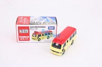 Takara Tomy Tomica Hong Kong Minibus Toyota Coaster Red Scale 1/89 Diecast Auto