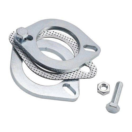 2 Steel Flanges 2.5" Inch 64mm For Pipe Exhaust Repair Joint Flange & Bolts ZA - Picture 11 of 13