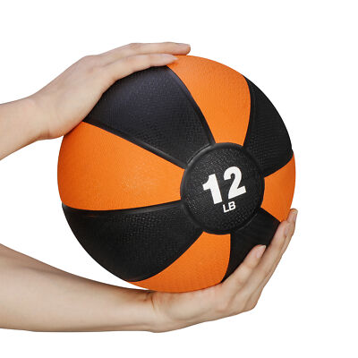 Medicine Ball Build Muscle Keep Fit Body Exercise Train Body Indoor 12lb       