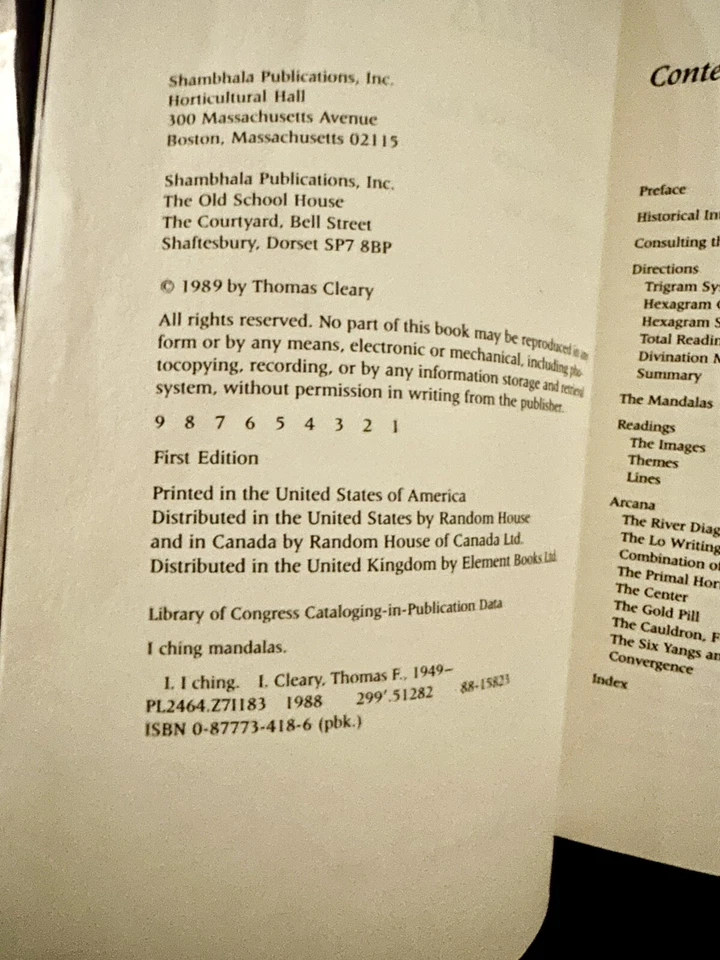 I Ching Mandalas: Program For The Book of Changes, T Cleary, Shambala Paperback - Image 2 of 4