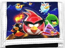 ANGRY BIRDS SILVER BLUE WALLET BY ROVIO-ANGRY BIRDS TRI-FOLD WALLET-NEW W/ TAGS 