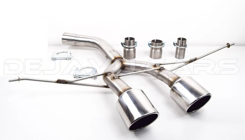 R32 R20 look d'échappement sport en acier inoxydable pour VW Golf 5 et Golf 6 - Photo 2/4