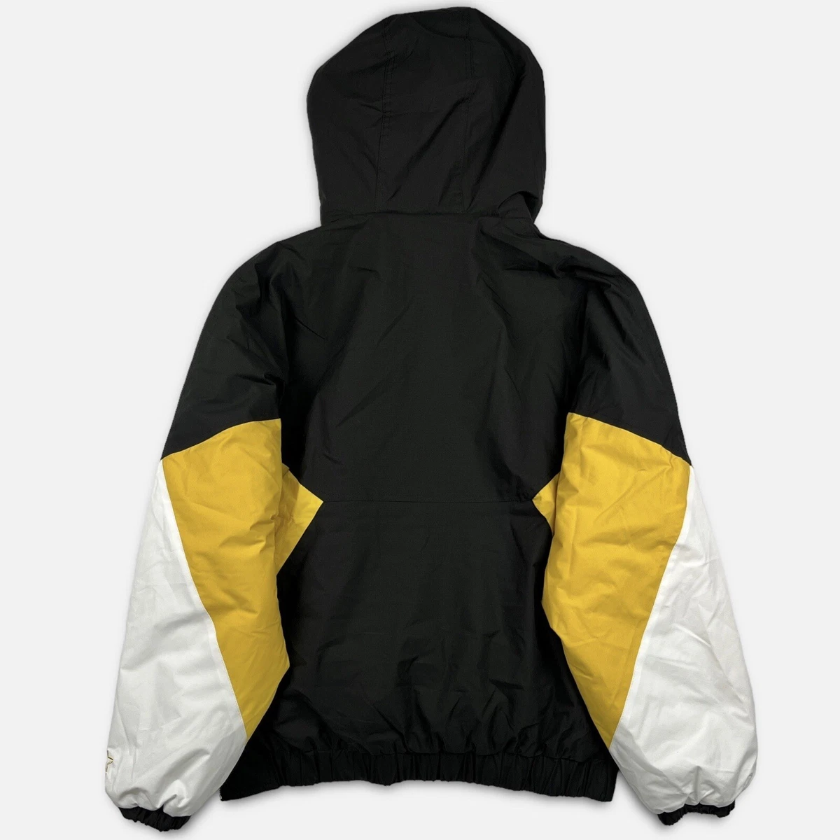 Starter Culture Kings Hooded Puffer Anorak Jacket M L Black Yellow