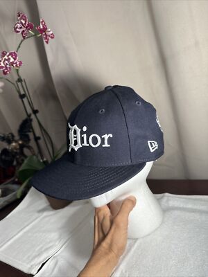 Rare Dior X Detroit Tigers Colab New Era 5950 Hat Cap Sz 7 1/8