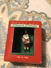 miniature HALLMARK ornaments 1988 Jolly St.Nick with box .. cute piece.. — photo 3