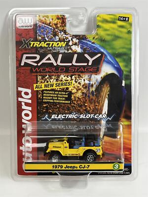 Jeep CJ-7 #27 HO 1979 Maßstab Slotcar X Traction Rally Auto World SC380-3