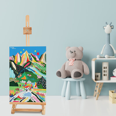 Adjustable Beechwood Artist Easel Stand for Canvas Up to 23.82''
