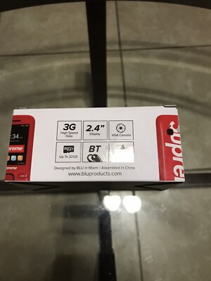 Supreme/BLU FW19 Burner Phone - Red (Unlocked) (Dual SIM) | eBay