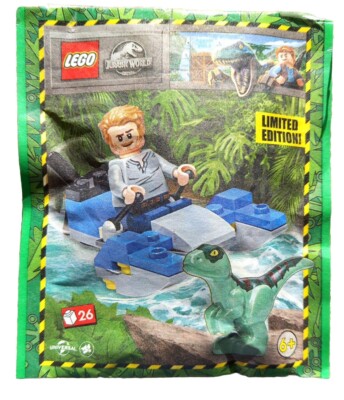 Lego Jurassic World Limited Edition Poly Bag Owen With Raptor Item