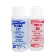Microscale Micro Set/Micro Sol Decal Setting Solution Set MI-1/MI-2 - US