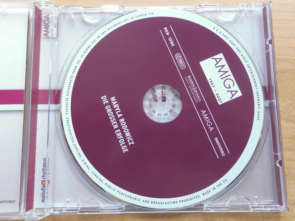 MARYLA RODOWICZ CD: DIE GROßEN ERFOLGE (NEU; SONY AMIGA) - Bild 2 von 3