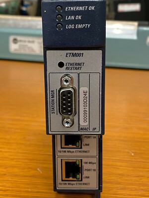   GE FANUC RX3i ETHERNET MODULE 10/100MBITS W/ SWITCH IC695ETM001-ER