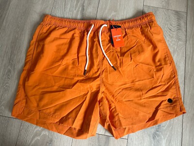 Superdry New Mens Drawstring Regular Fit 2XL Orange Swim Shorts RRP  UK