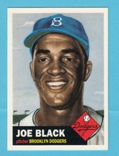 1953 Topps Baseball Reprint # 81 Joe Black  -- Brooklyn Dodgers -- Box 733