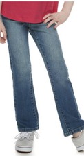 Girl  s SONOMA "Goods For Life" Medium Wash Midrise Bootcut Jeans Size 4 NWT