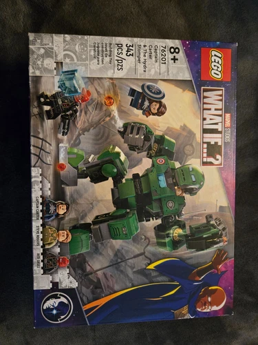 Lego Marvel What IF? Kit 76201 Captain Carter & Hydra Stomper 343 Pcs Brand New!