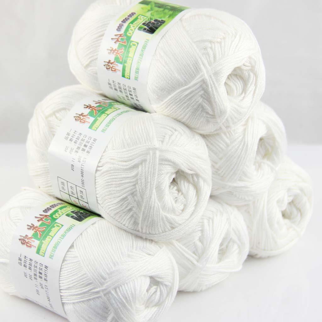 Sale New 6 Skeinsx50gr Soft Bamboo Cotton Baby Hand Knit Shawls Crochet Yarn  01