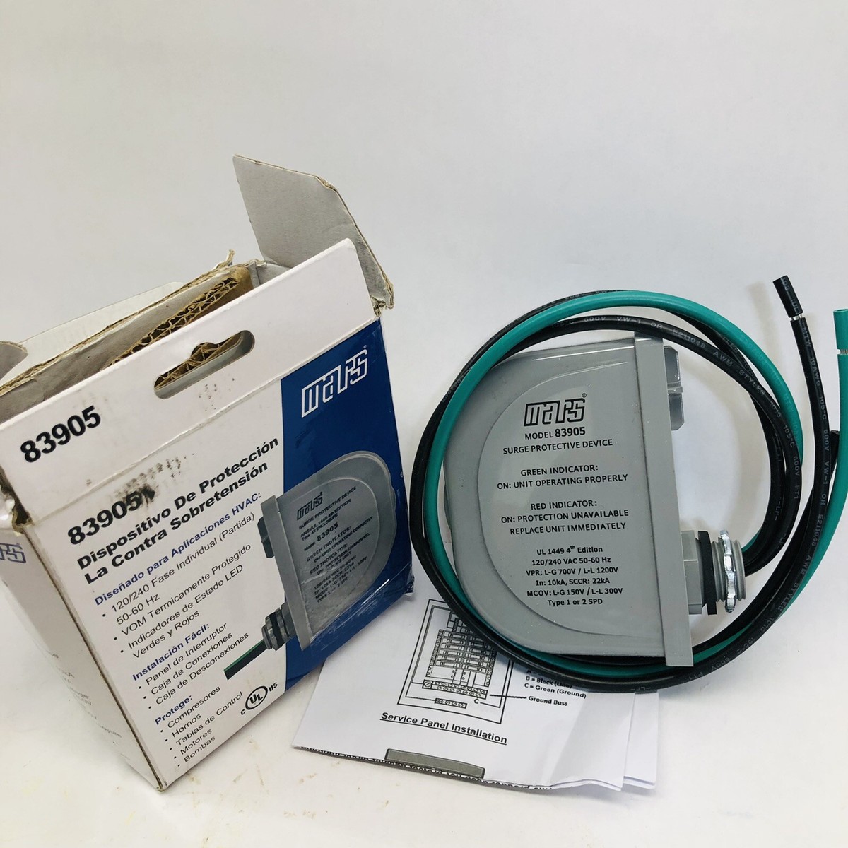 A❤︎ 83905 - MARS 83905 - HVAC Surge Protection Device (120/240v)