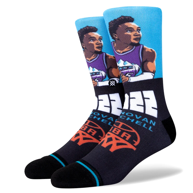 Stance NBA Utah Jazz Graded Donovan Mitchell Socks Size L (9-13