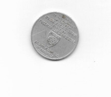 Vintage 1934 Union Pacific Alcoa Aluminum Coin Good Luck, Lucky Piece Made In US
