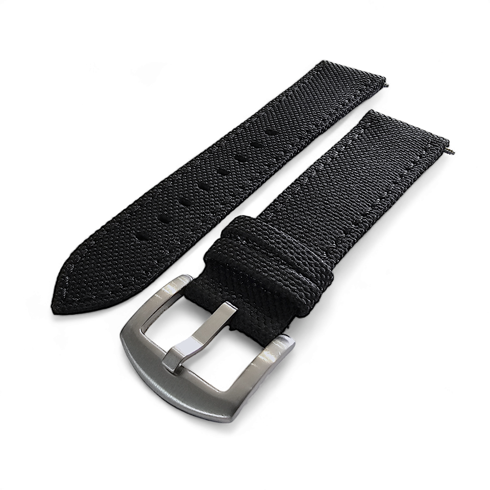 tonjett high quality multicolor nylon sailcloth watch... High Quality Canvas Nylon Sailcloth Watch Strap Band Black Mens 18 20 ...