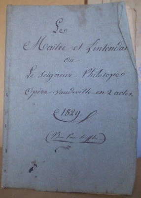 THEATRE/OPERA D'AVIGNON/Elzéar-Marie JOUVE/vaudeville/1829/Apt/Vaucluse/DORVAL - Photo 1/4