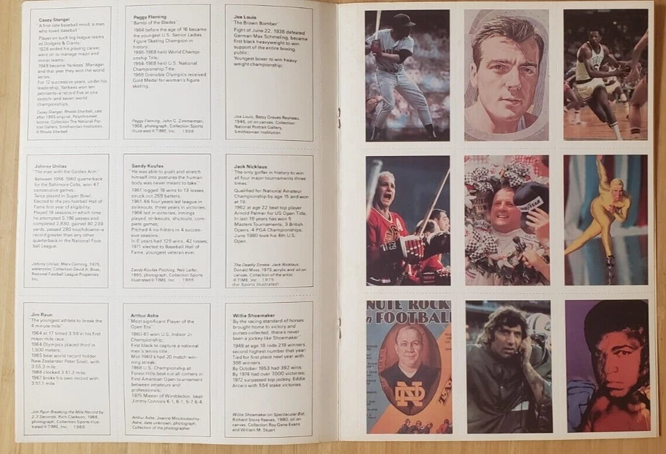 '81 SMITHSONIAN CHAMPIONS OF AMERICAN SPORT **COMPLETE BOOK** IMPOSSIBLE TO FIND - Image 3 of 4