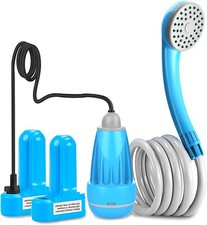 Portable Shower Camping Shower Outdoor Camp Shower Pump, Electric Rechargeable