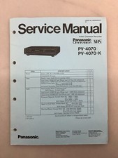 Panasonic PV-4070 Original Service Manual Free Shipping