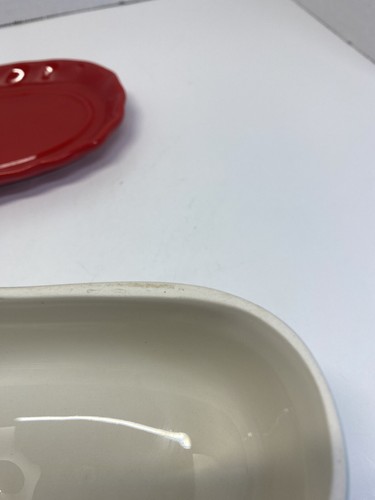Pioneer Woman Butter Dish Flea Market Red Yellow Aqua Butterfly 8" - Picture 14 of 19