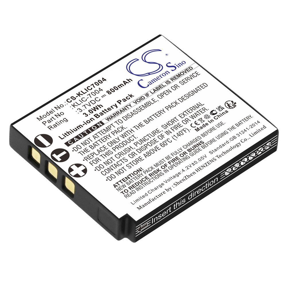 Battery for Kodak EasyShare M1033, EasyShare M1093 IS, Easyshare M2008,
