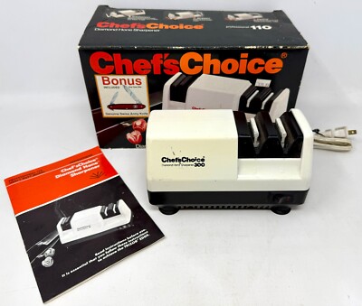 Chef's Choice 300 Diamond Hone Electric Knife Sharpener (110 Box Pamphlet) Chefs