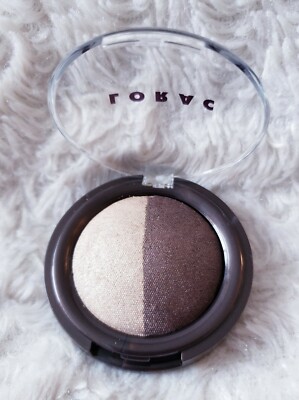 LORAC Baked Eye Shadow Duo TEMPT ME 0.12 OZ / 3.5 G Colors CHAMPAGNE BROWN  