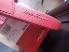 Salvatore Ferragamo Groove 11 Gancini Slides Rouge Size 7 Men Women 9 Italy NEW — photo 4
