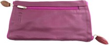 Double Sided Glasses Case for Two Pairs with Zipper. Quality Full Grain Leather.