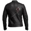 Herren Smart Vintage Schwarz Leder Bikerjacke Freizeit Klassisch