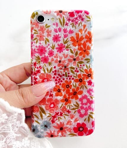 for iPhone SE Case,iPhone 8 Case,iPhone 7 for iPhone SE/7/8 Pink Flower - Picture 7 of 7