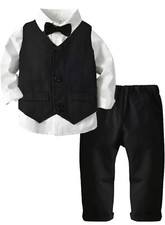 ARTMINE Toddler Boy Clothes Suit Gentleman Wedding Outfits Size 90