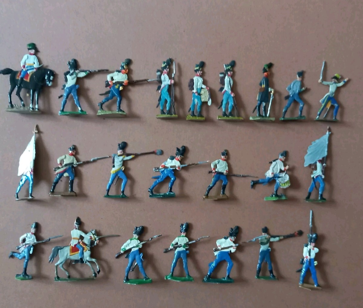 Plats d'étain 1er Empire Signé KZ - Flat tin - Zinnfiguren KZ