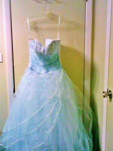 mori lee light blue prom dress