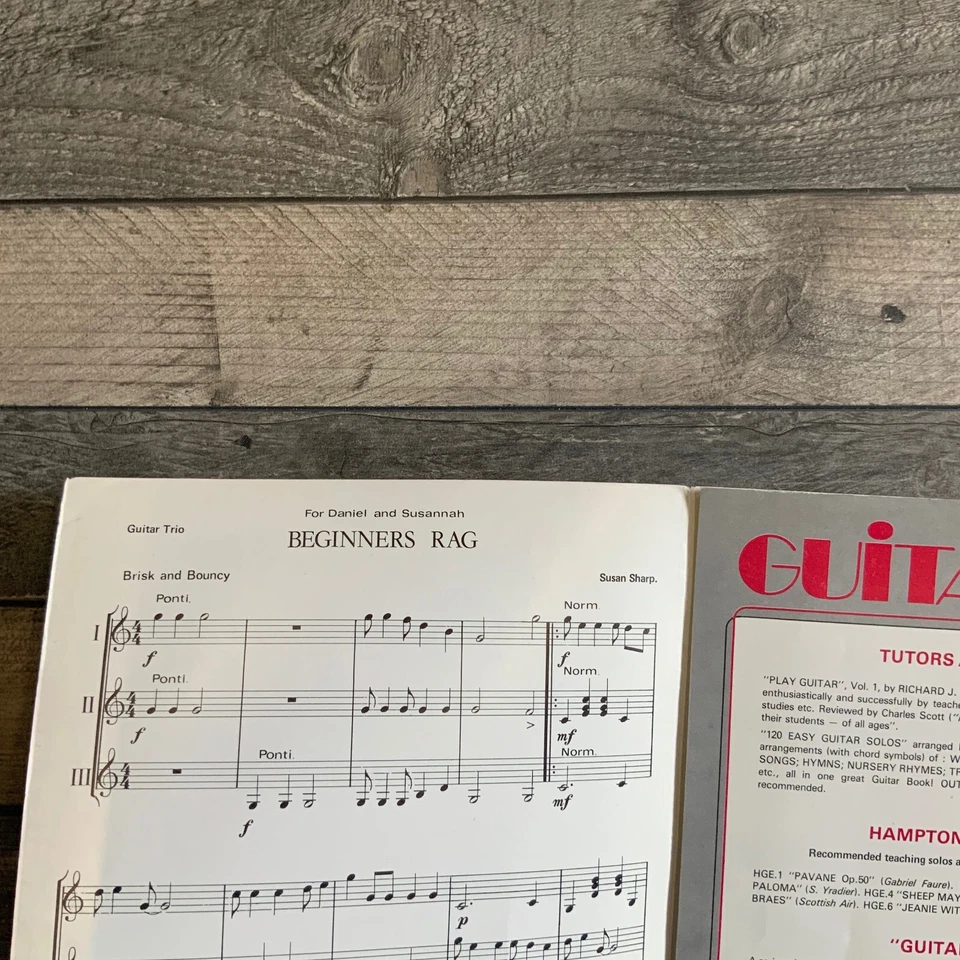 1-2-3 Guitars! Beginners Rag For Guitar Trio By Susan Sharp Sheet Music - Image 4 of 4